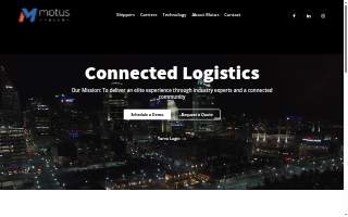 Motus Freight website