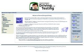 Preferred Driving School website