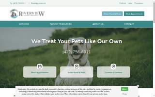 Riverview Animal Hospital of Newport website