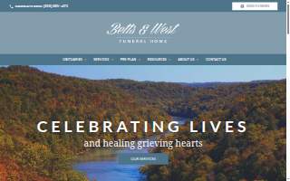 Betts & West Funeral Home website