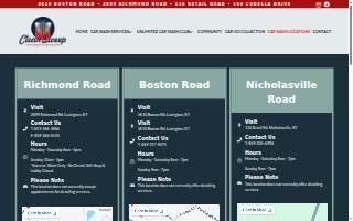 Clean Sweep Car Wash website
