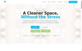 Cleanly Cleaning website