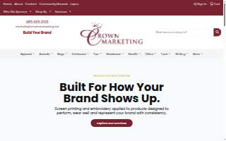 Crown Marketing website