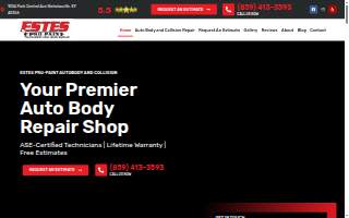 Estes Pro-Paint Autobody And Collision website