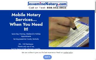 Jessamine Notary website