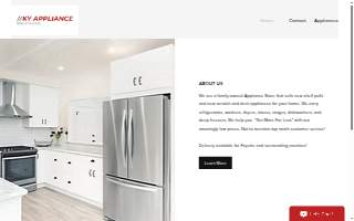 KY Appliance Warehouse website
