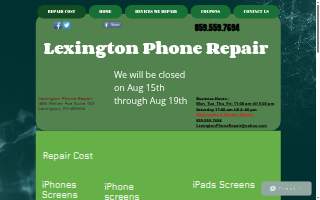 Lexington Phone Repair of Nicholasville website
