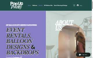 Pop Up Pretty website
