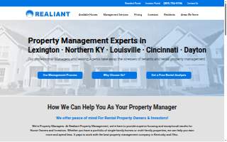 Realiant Property Management website