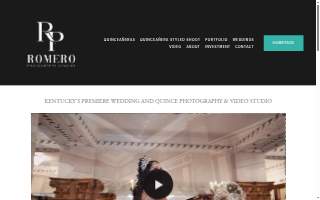 Romero Photography Studios website