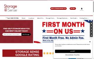 Storage Sense - Long Beach website