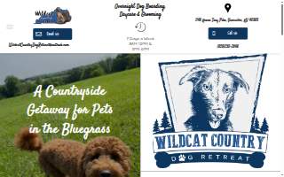 Wildcat Country Dog Retreat website