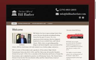 Bill Barber Law Office website