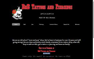 BnB Tattoos & Piercings website