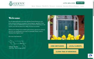 Glenn Funeral Home and Crematory website