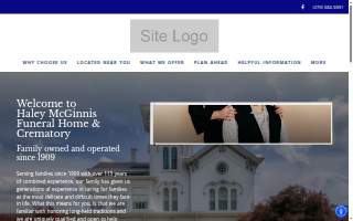 Haley-McGinnis Funeral Home & Crematory website