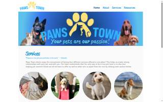 Paws Town, LLC website