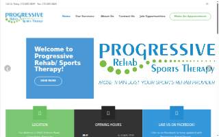 Progressive Sports Therapy website
