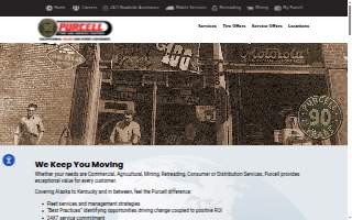 Purcell Tire and Service Centers website