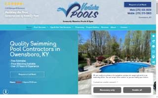 Venture Pools website