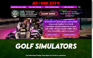 Atomic City Family Entertainment Center website