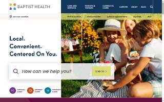 Baptist Health Cardiology website