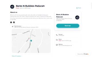 Barks N Bubbles Paducah website