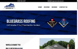 Bluegrass Roofing Co. LLC website