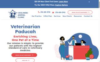 Ceglinski Animal Clinic website