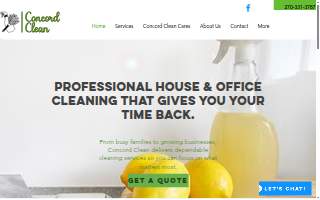 Concord Clean website