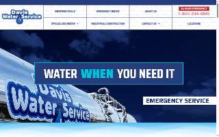 Davis Water Service website