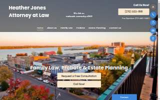 Heather Jones Law website