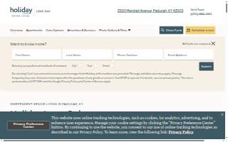 Holiday Lone Oak website