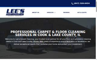 Lee's Carpet Cleaning website