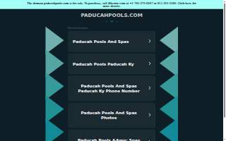 Paducah Pools & Spas website