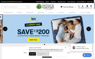 Patrick Furniture of Paducah website