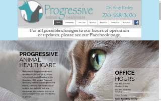 Progressive Animal Healthcare website
