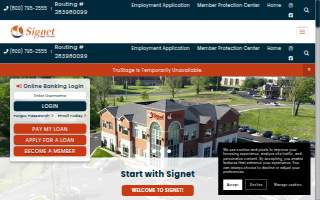 Signet Federal Credit Union of Paducah website