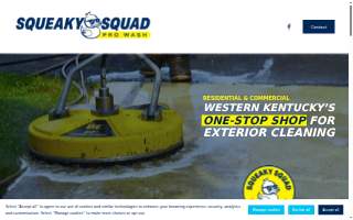 Squeaky Squad Pro Wash. website