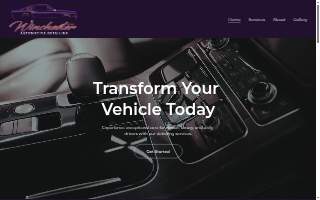 Winchester Automotive Detailing website