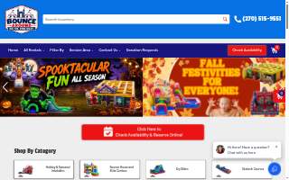 Bounce Around Etown Inflatable Rentals website