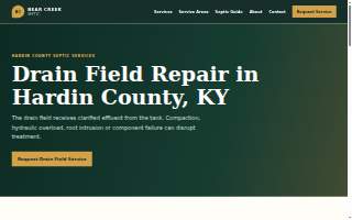 Hardin County Septic Services website