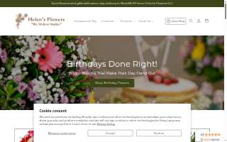 Helen's Flowers website