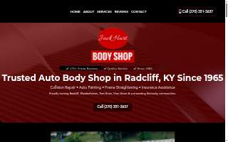 Jack Hart Body Shop Inc. website