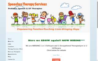 Speechco Therapy Services website