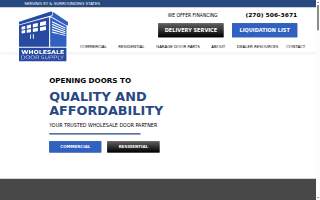 Wholesale Door Supply website