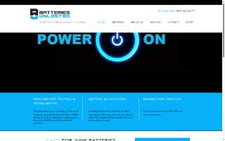 Batteries Unlimited website