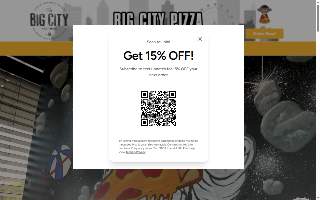 Big City Pizza Richmond website
