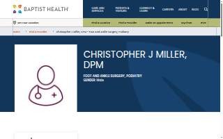 Christopher J Miller, DPM website