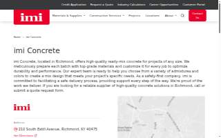Concrete Materials website